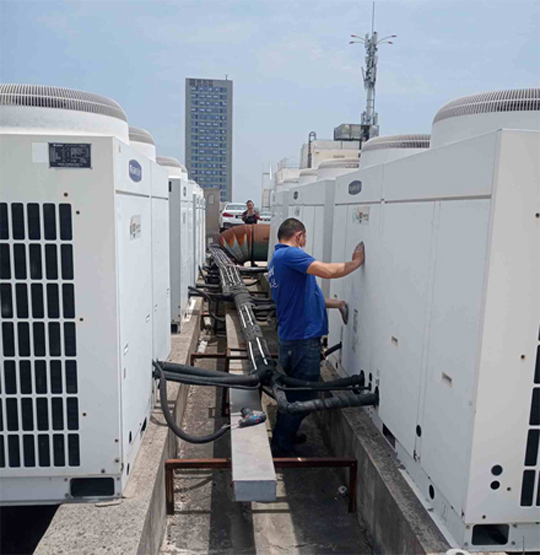 天心中央空调制热和不制冷系统维修方法